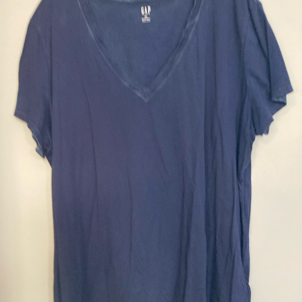 GAP Indigo V Neck Tee